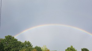 Ein Regenbogen zur Ankunft in Copitz
